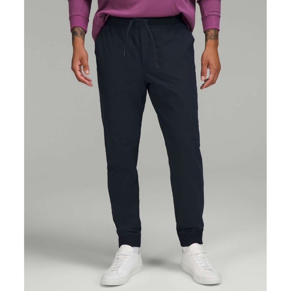 Lululemon ABC Jogger Pant Mens Large L True Navy Tapered Stretch Wicking Workout